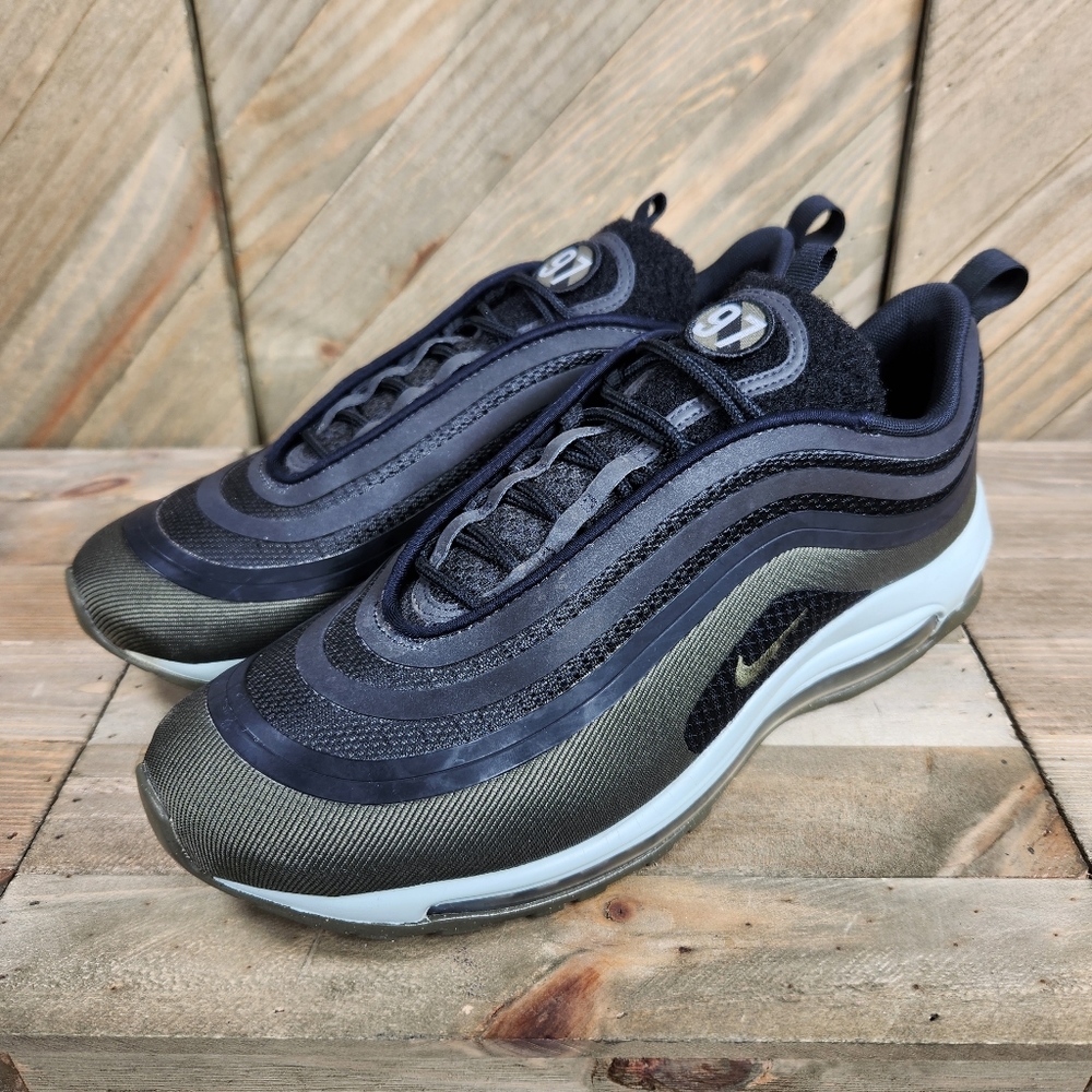 Nike Air Max 97 Ultra 17 HAL Hot Air Mens Athletic Shoes Size 10.5 Olive Green - Picture 4 of 9